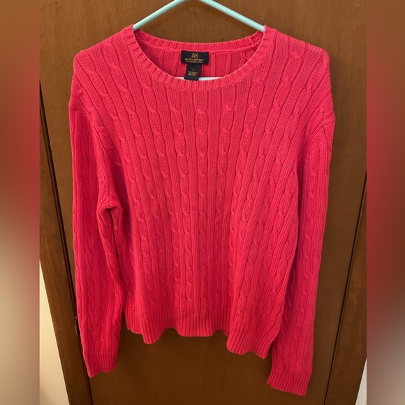 Brooks Brothers Cotton Cable Sweater - Picture 1 of 3